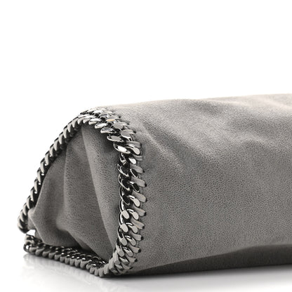 Stella McCartney Shaggy Deer Mini Falabella Fold Over Tote Light Grey 9 of 10