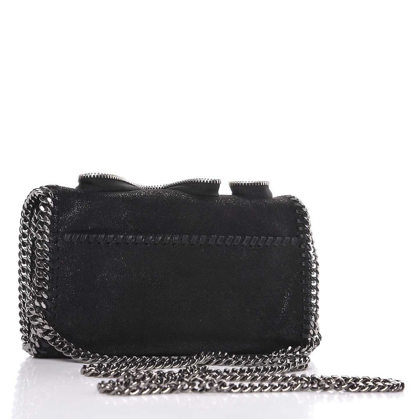 Shaggy Deer Falabella Zipper Crossbody Bag Black