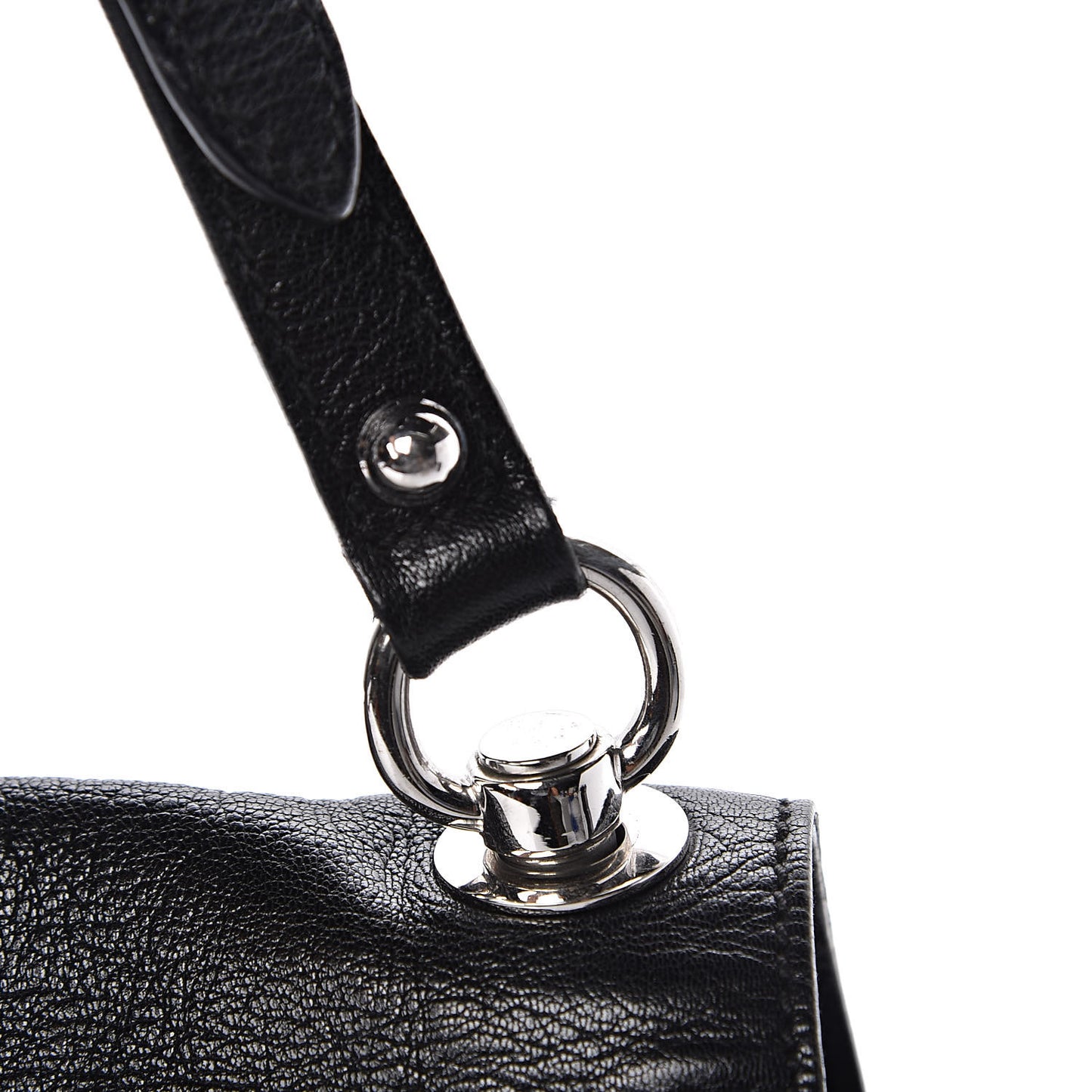 Calfskin Blondie Medium Shoulder Flap Black