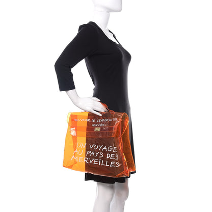Hermes Vinyl Souvenir De L'Exposition Kelly Orange 2 of 10