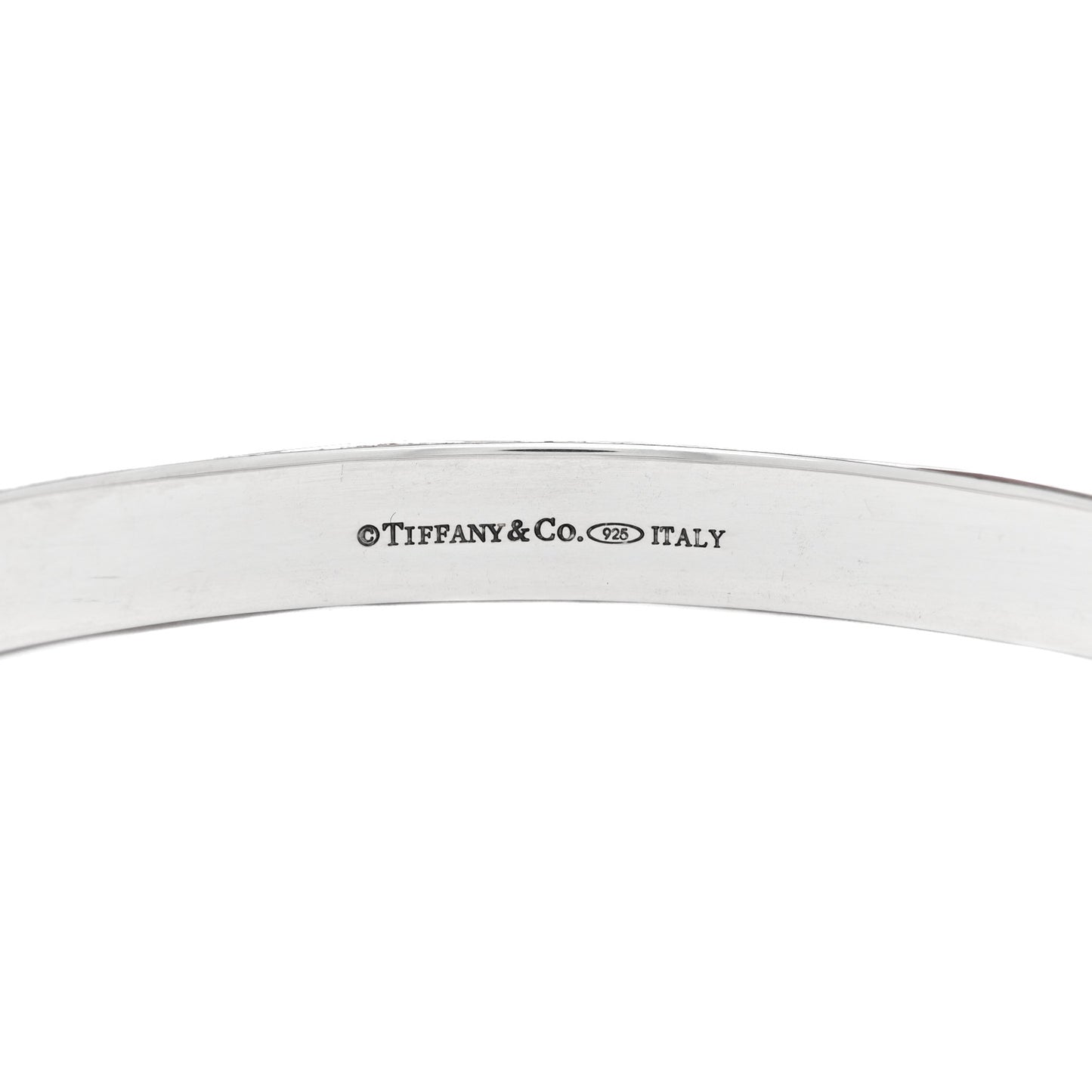 Sterling Silver Enamel Heart Bangle Bracelet Red