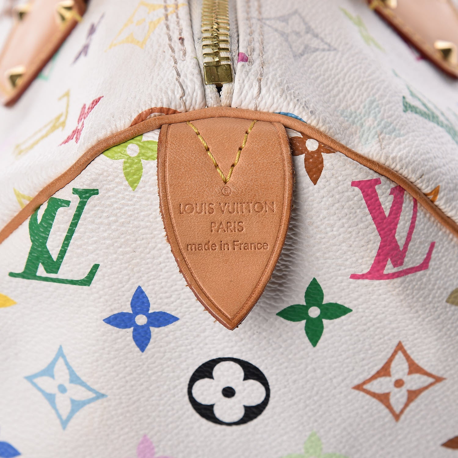Louis Vuitton Monogram Multicolor Speedy 30 White 6 of 10