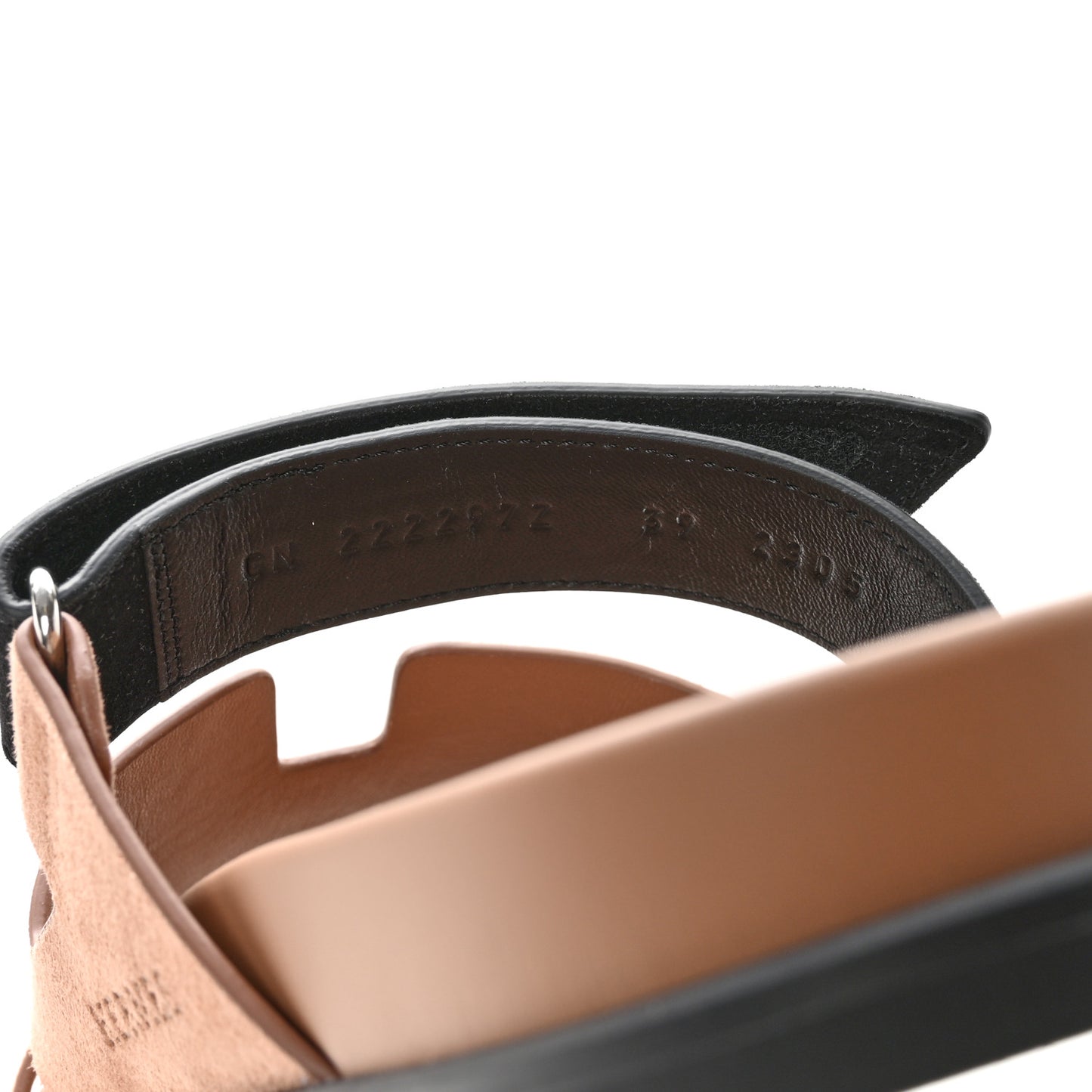 Suede Goatskin Womens Chypre Sandals 39 Rose Perle Black