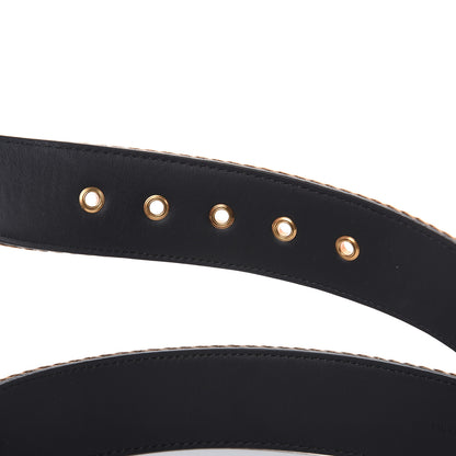 Fendi Ribbon Vitello Century FF 1974 Belt 95 38 Fango Moro 4 of 7