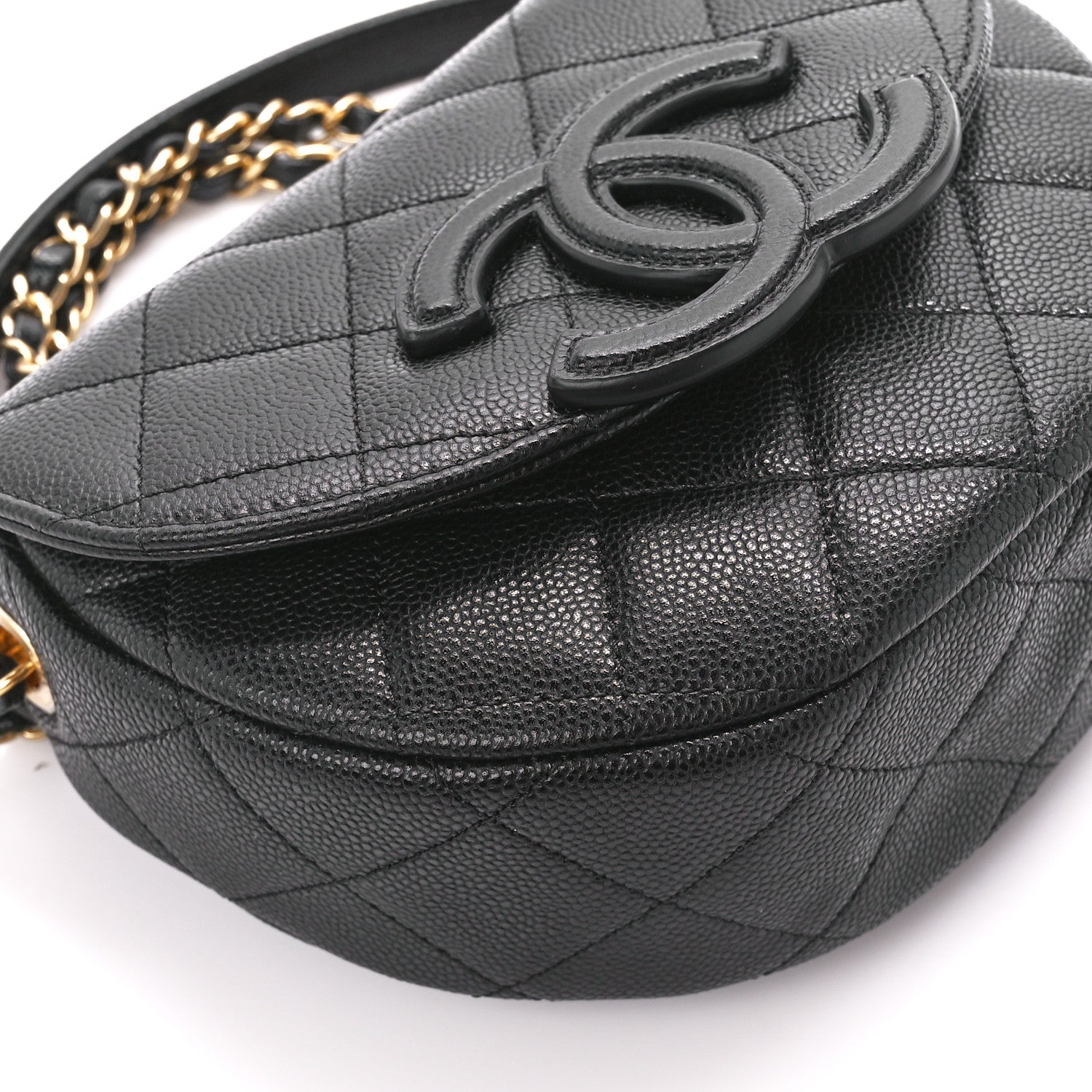 Chanel Caviar Quilted Mini Messenger Flap Black 9 of 10