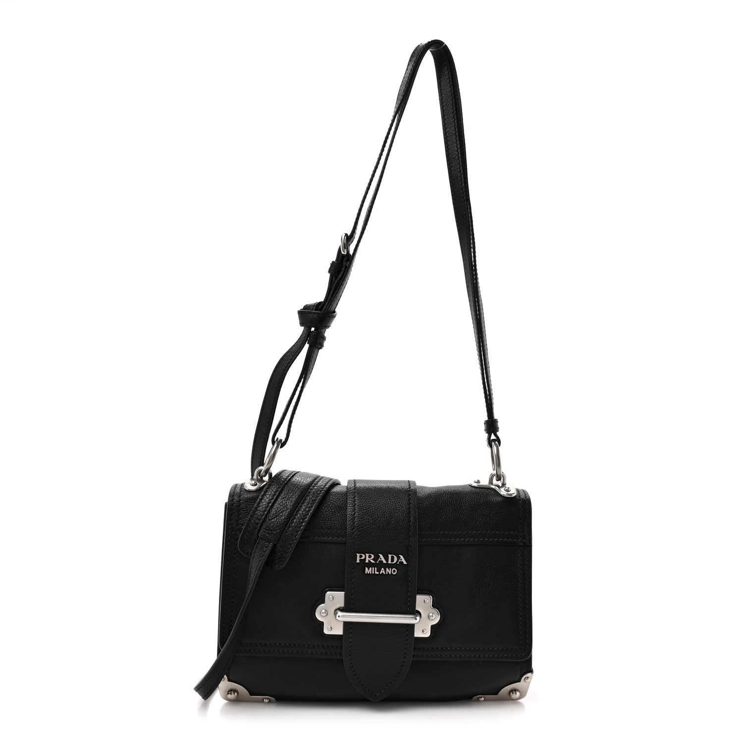 Prada Glace Calf Soft Cahier Bag Black Astrale 1 of 12