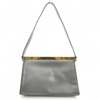 Gucci Leather Shoulder Bag Gunmetal 4 of 8