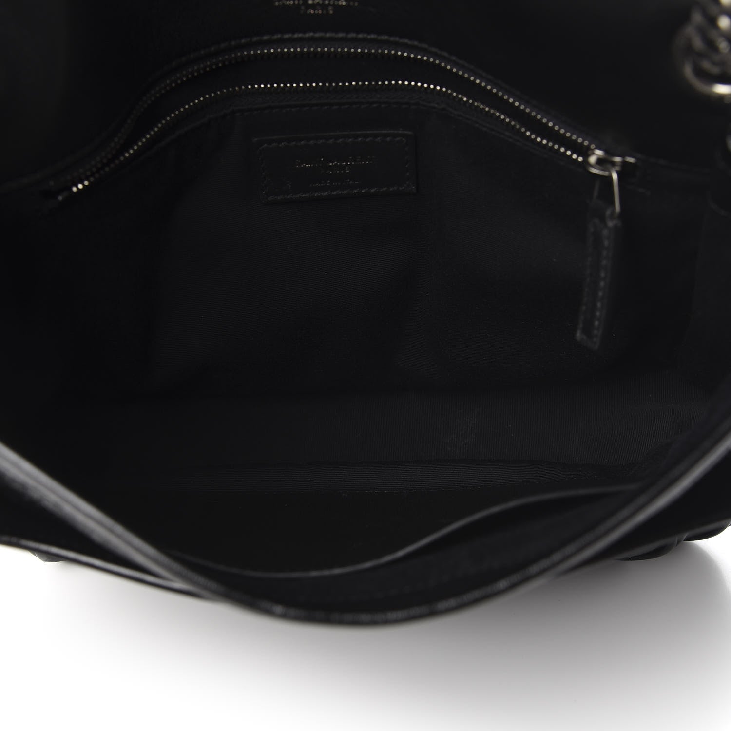 Saint Laurent Crinkled Calfskin Matelasse Monogram Medium Niki Chain Satchel Black 5 of 10