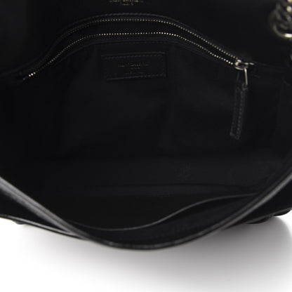 Saint Laurent Crinkled Calfskin Matelasse Monogram Medium Niki Chain Satchel Black 5 of 10