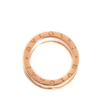 Bulgari 18K Rose Gold White Ceramic B.Zero1 Four-Band Ring 50 5.5 3 of 6