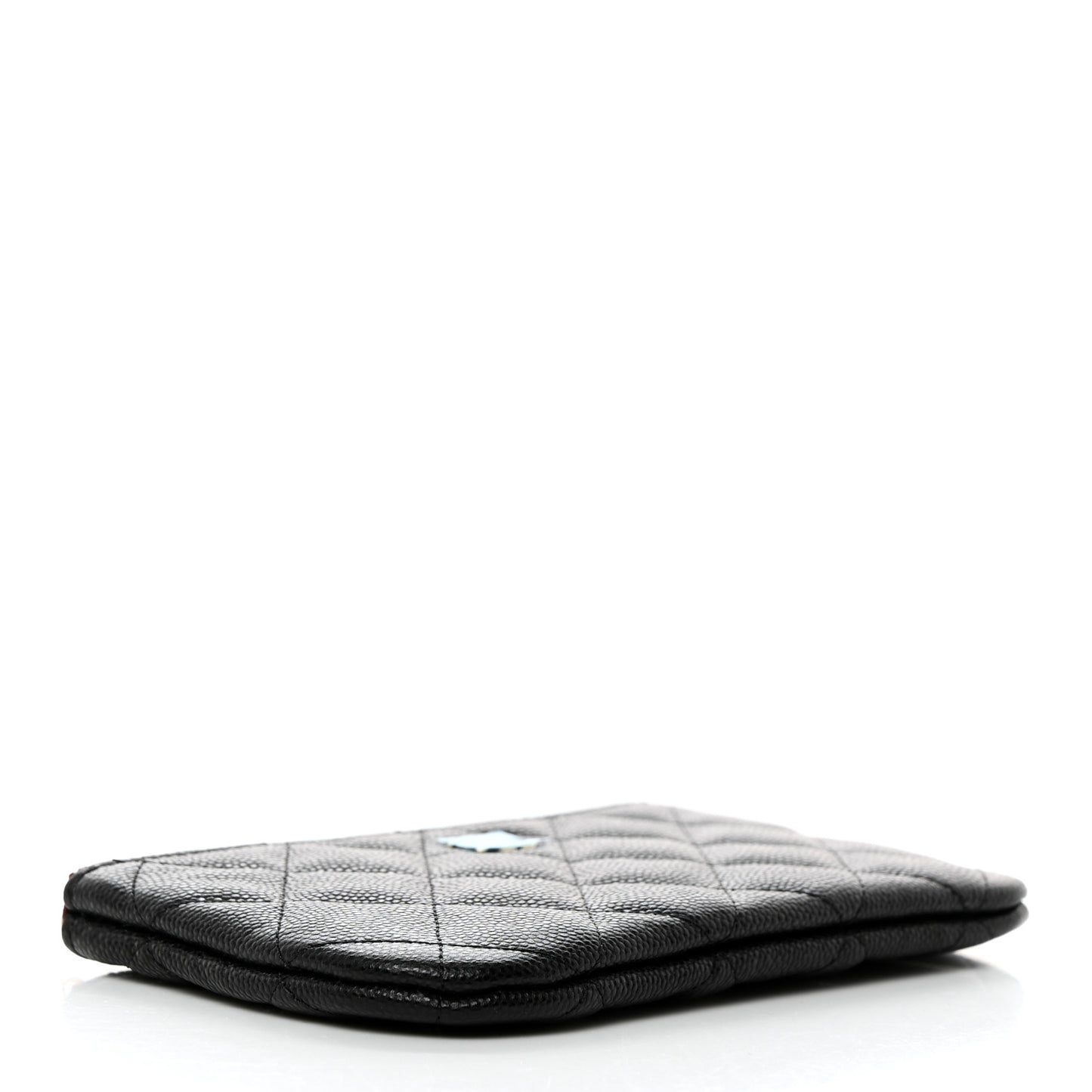 Caviar Quilted Small Pouch Black