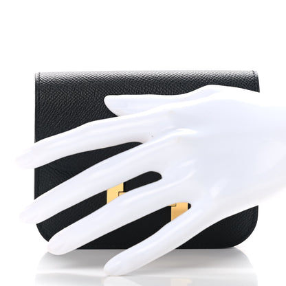 Hermes Epsom Constance Slim Wallet Black 2 of 11