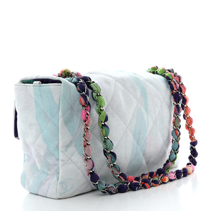 Chanel Canvas Quilted Jungle Jeans Flap White Multicolor 2 of 11