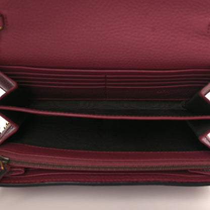 Gucci Cellarius Calfskin GG Marmont Chain Wallet Dry Rose 5 of 9