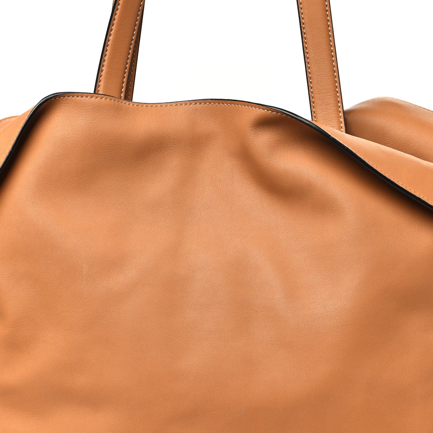 Calfskin Large Flamenco Knot Bag Warm Desert