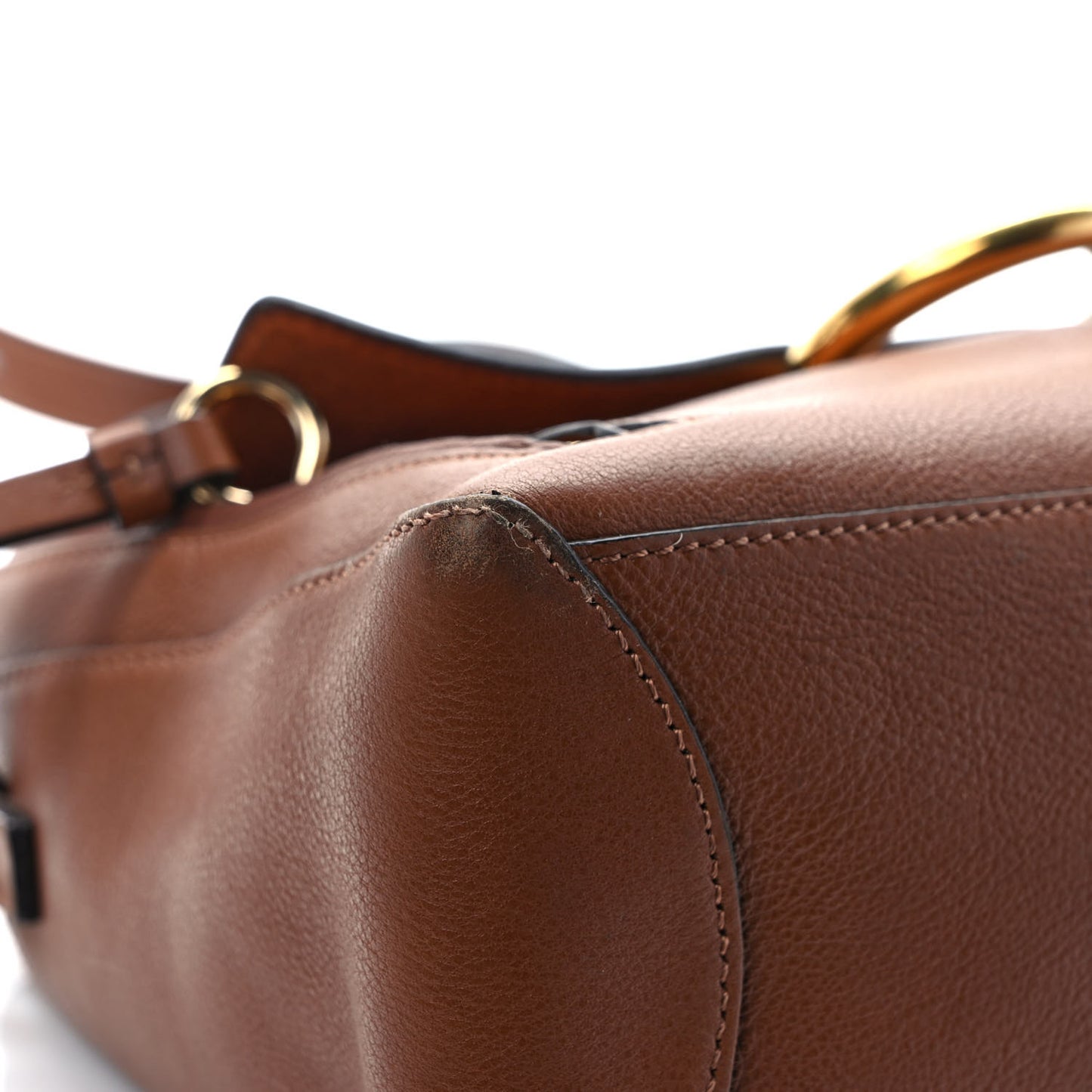 Calfskin Medium Faye Day Shoulder Bag Tan