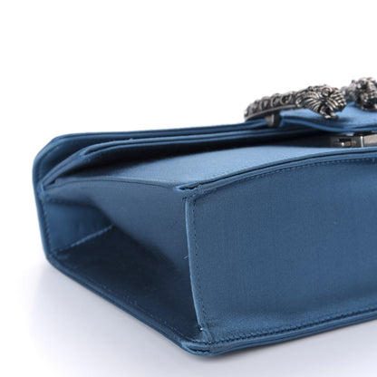 Gucci Satin Silk Crystal Small Dionysus Shoulder Bag Turchese Black Diamond 6 of 11