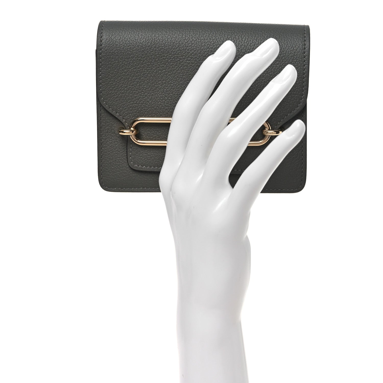 Hermes Evercolor Roulis Slim Wallet Gris Meyer 2 of 9