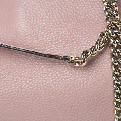Gucci Pebbled Calfskin Medium Soho Chain Shoulder Bag Dark Cipria 18 of 24