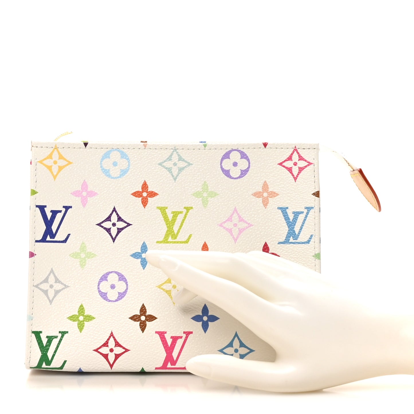 LV X TM Monogram Multicolor Toiletry Pouch 19 White