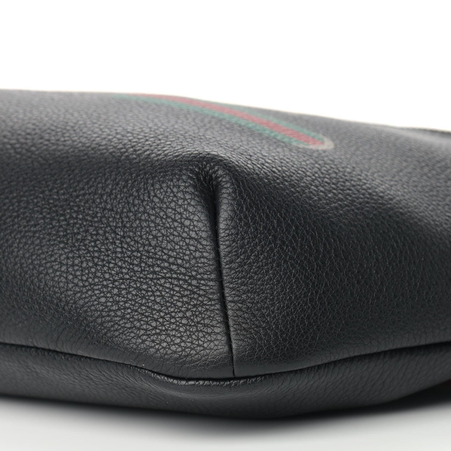 Gucci Grained Calfskin Logo Belt Bag Black 8 of 9