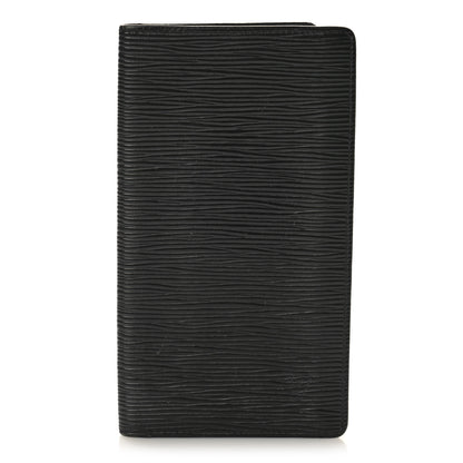 Louis Vuitton Epi Porte Valeurs Checkbook Wallet Black 1 of 8