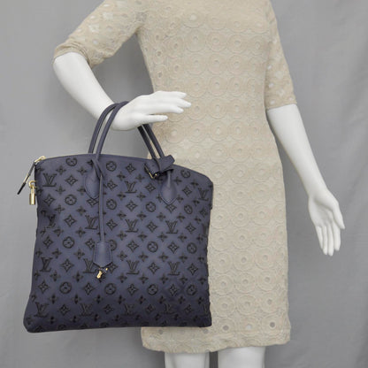 Louis Vuitton Monogram Addiction Vertical Lockit MM Blue 2 of 10