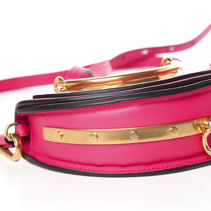 Chloe Calfskin Small Nile Bracelet Minaudiere Bag Fuchsia Rose 9 of 12