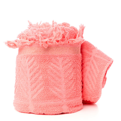 Chanel Terry Cotton CC Beach Tote Towel Set Coral 13 of 13