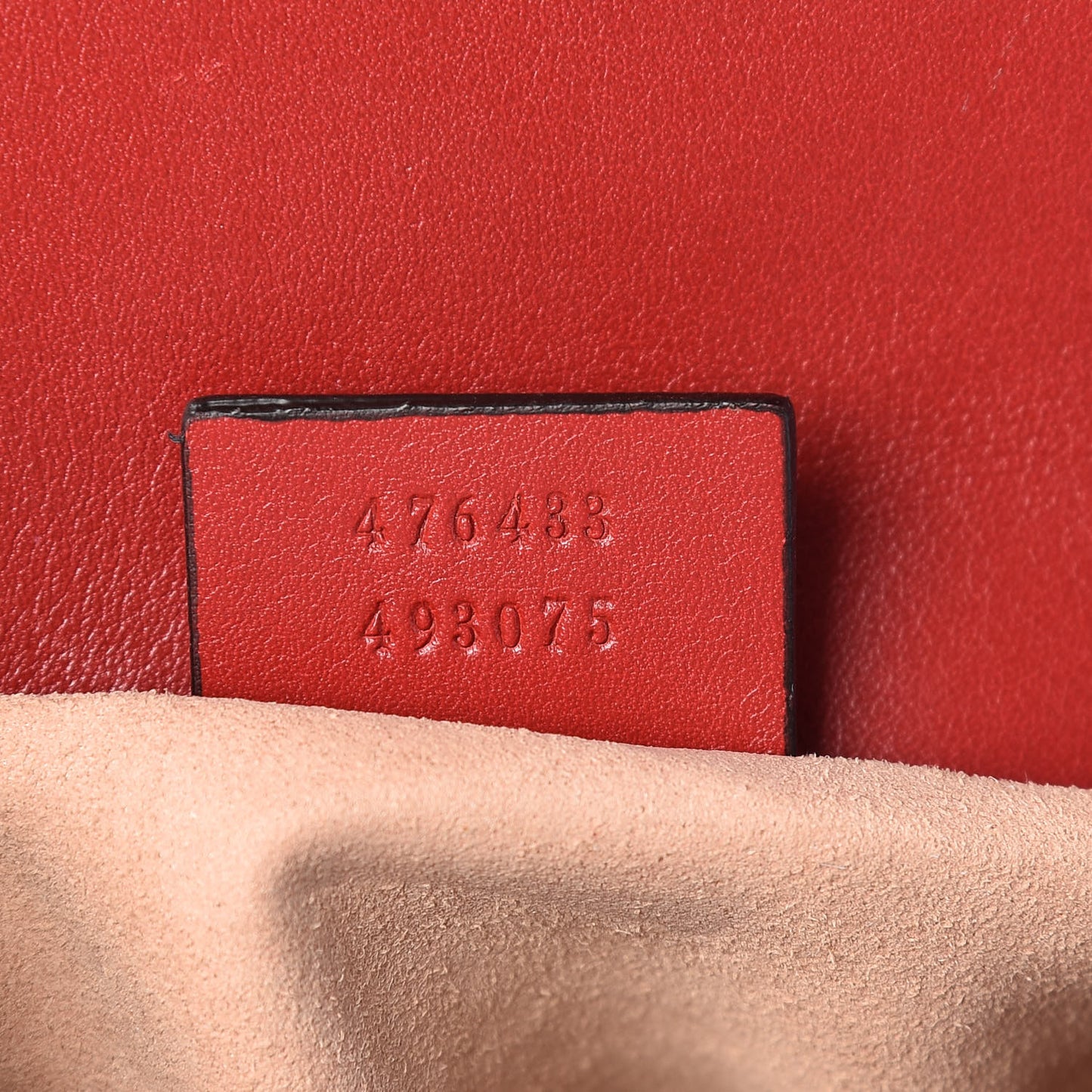 Calfskin Matelasse Super Mini GG Marmont Shoulder Bag Hibiscus Red