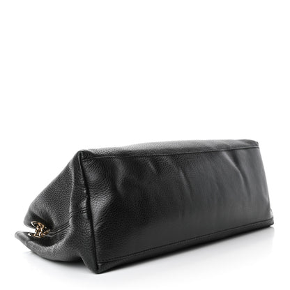 Gucci Pebbled Calfskin Medium Soho Chain Shoulder Bag Black 3 of 5