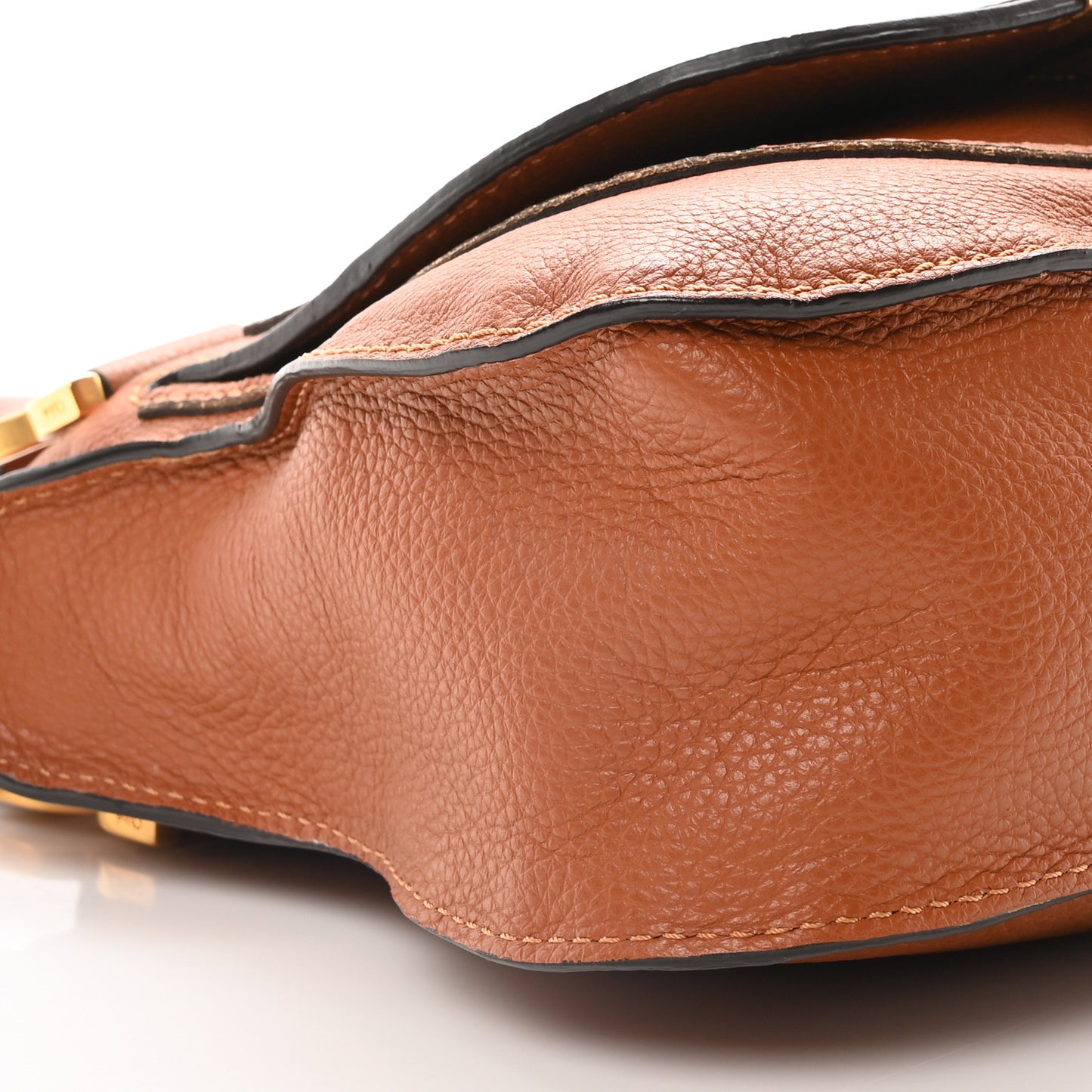 Calfskin Small Marcie Satchel Tan