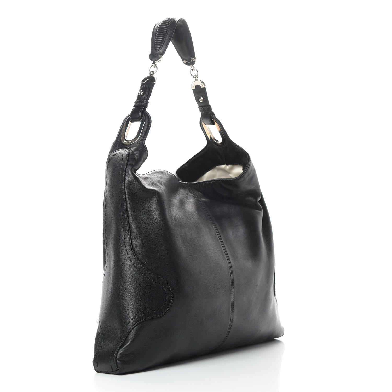 Versace Calfskin Medusa Hobo Black 3 of 11