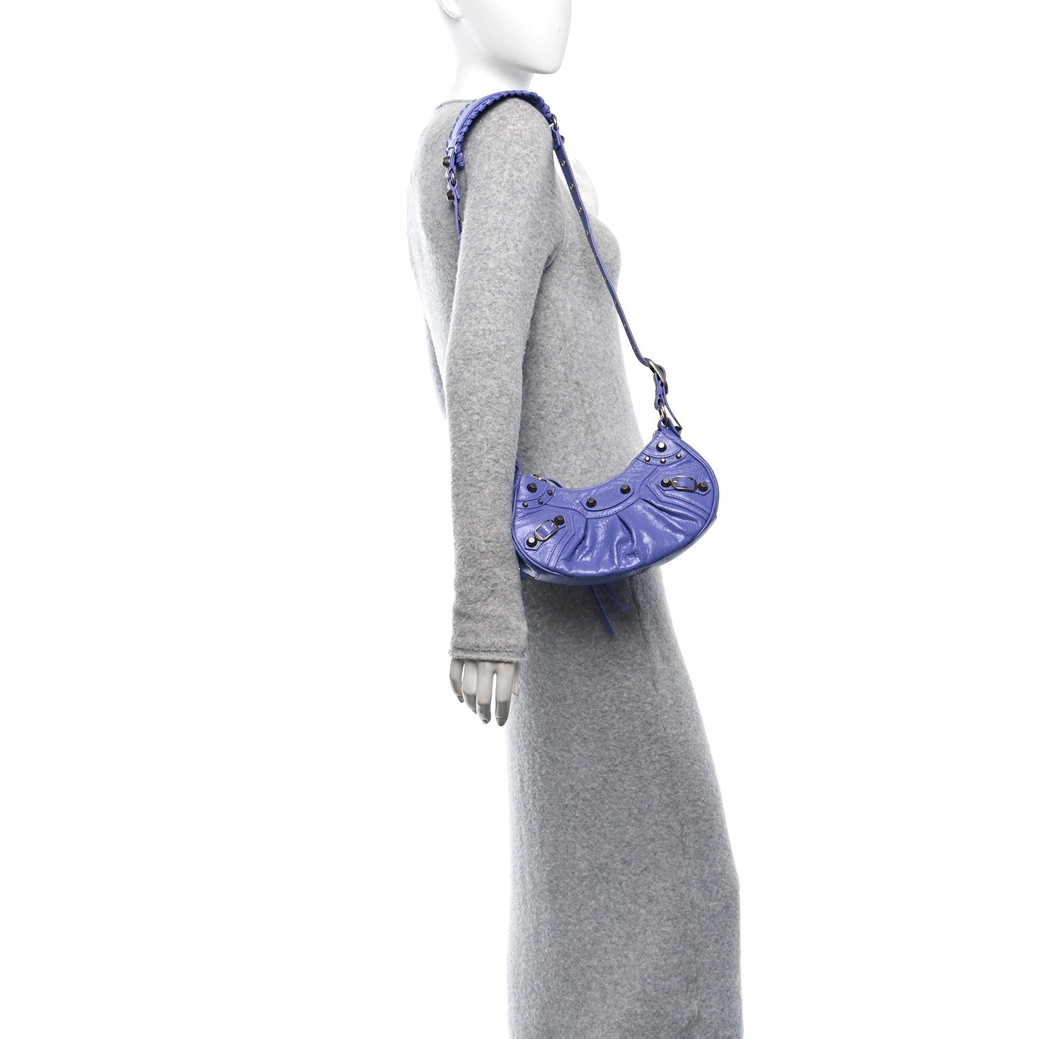 Balenciaga Agneau Arena XS Le Cagole Shoulder Bag Mauve 2 of 11