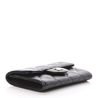 Chanel Caviar Quilted Flap Card Holder Black 4 of 9