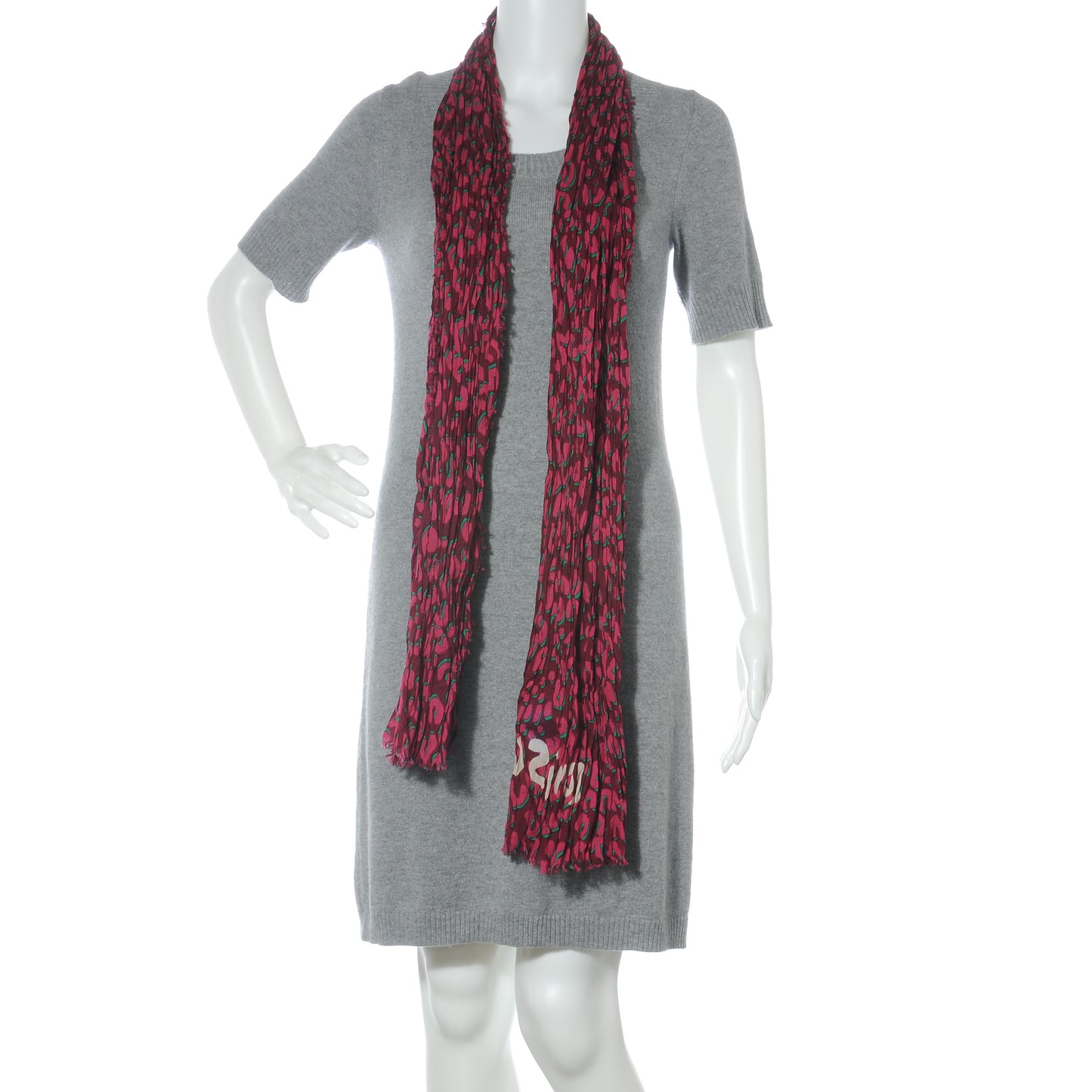 Cotton Leopard Pareo Rouge Fauviste