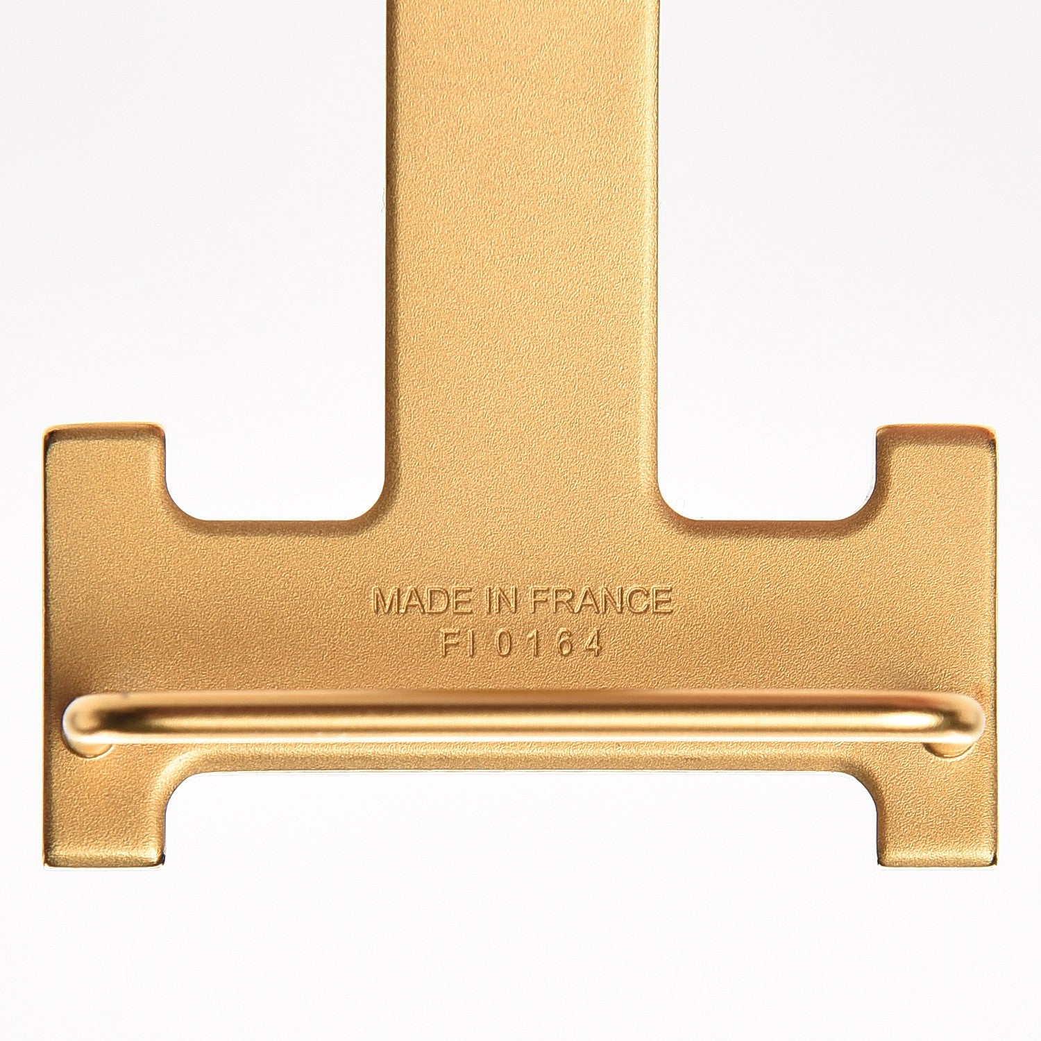 Hermes Brushed 32mm H Belt Buckle Gold 4 of 4