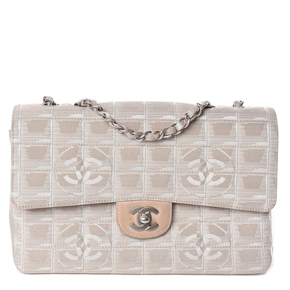 Chanel Nylon Medium Travel Flap Light Beige 1 of 16