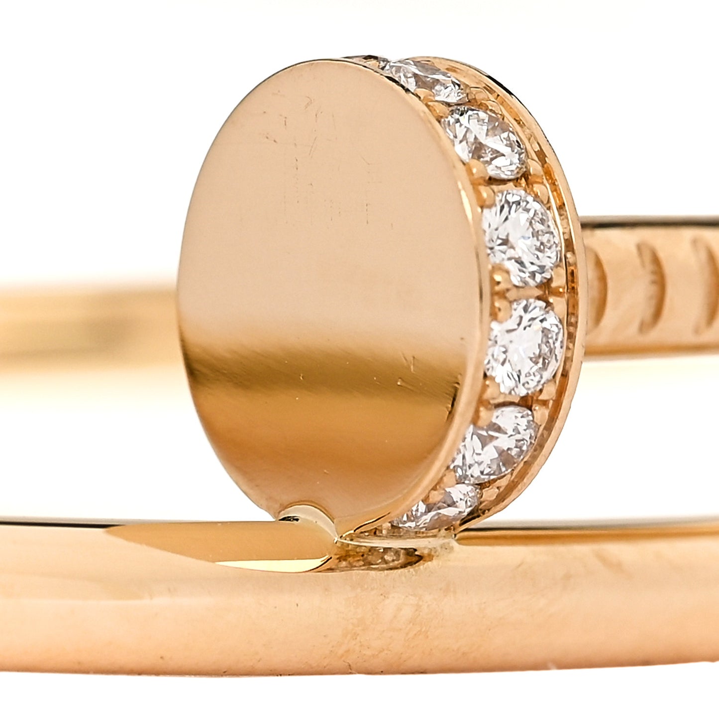 18K Yellow Gold Diamond Juste Un Clou Bracelet 17