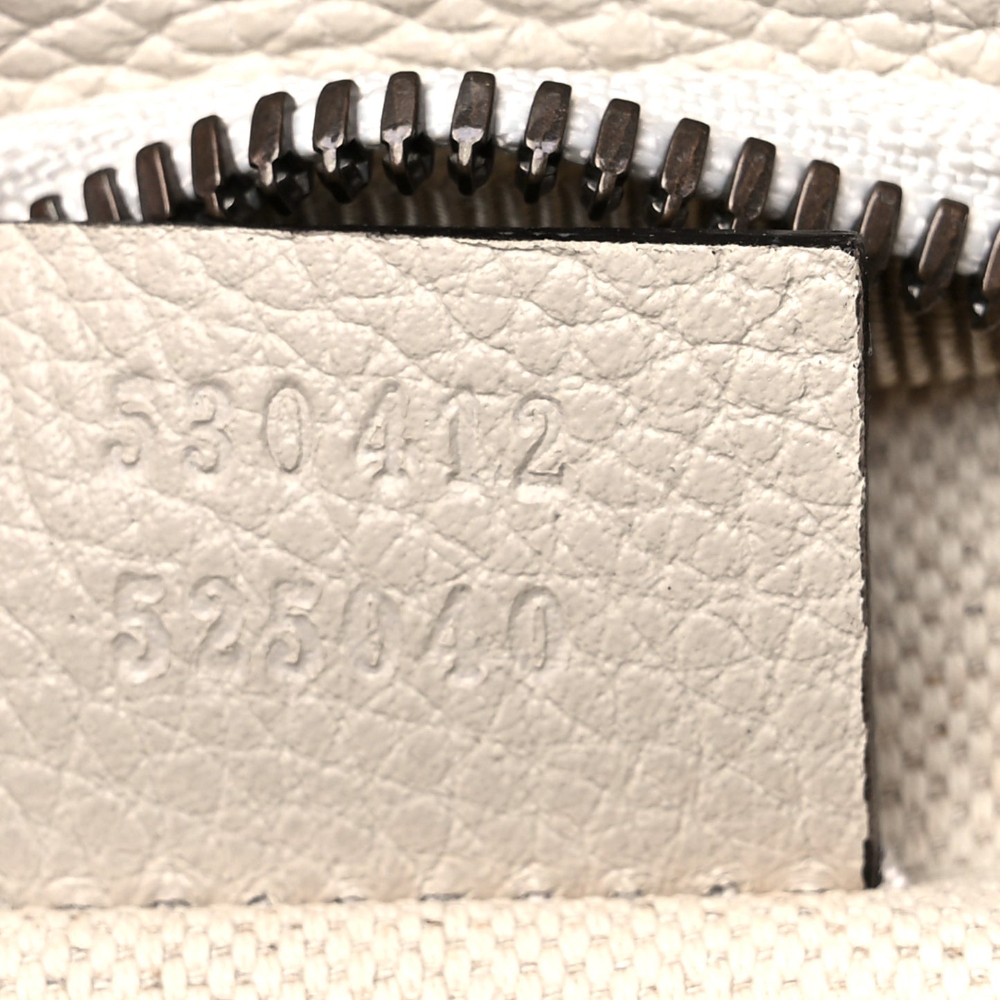 Grained Calfskin Logo Belt Bag White