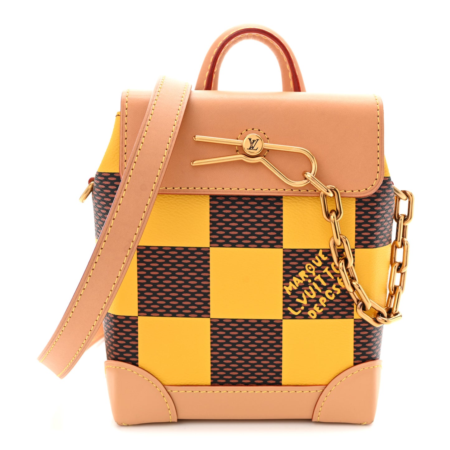 Damier Pop Nano Steamer Yellow