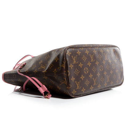 Louis Vuitton Monogram Articles de Voyage Ikat Neverfull MM Rose Velours 4 of 8