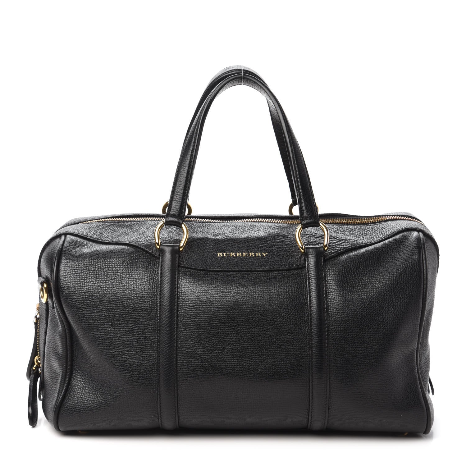 Burberry Derby Calfskin Medium Alchester Bowling Bag Black 1 of 9