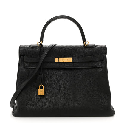 Hermes Togo Kelly Retourne 35 Black 1 of 18