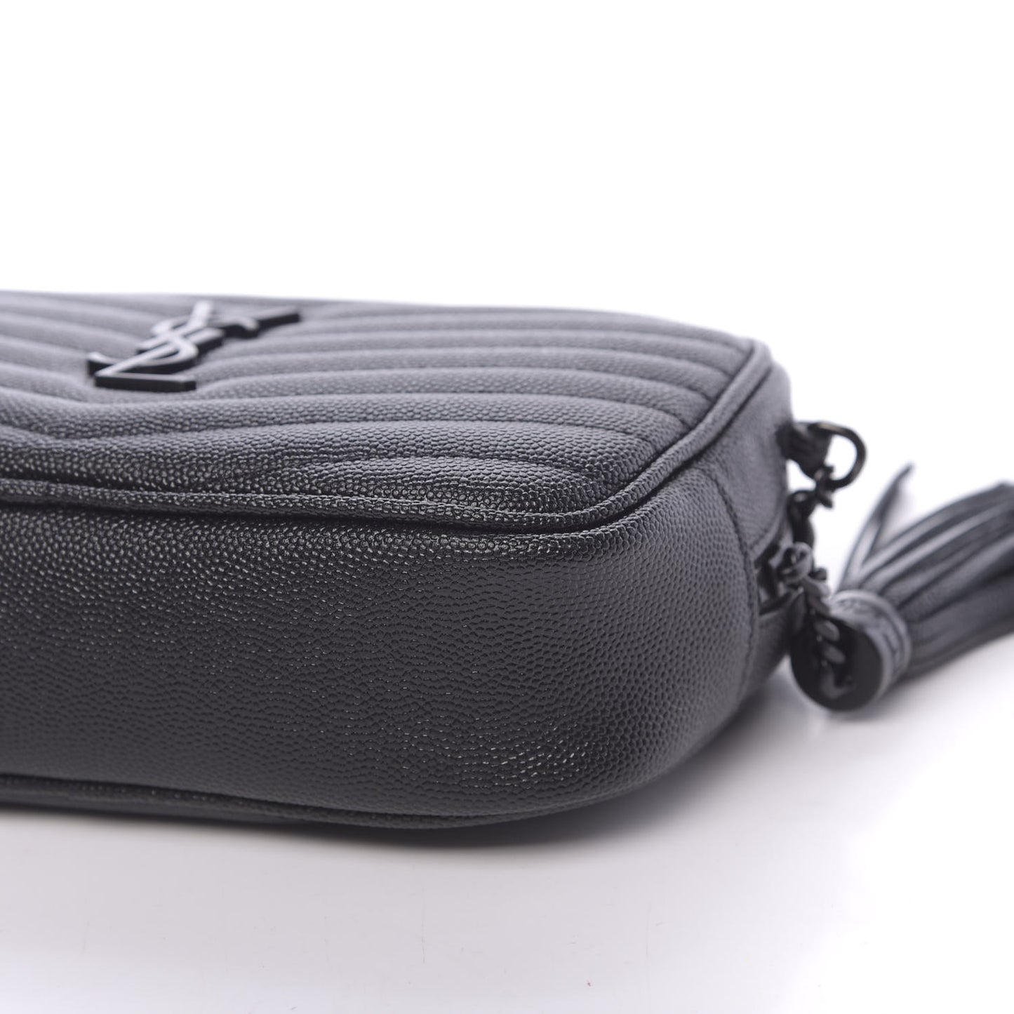 Grain De Poudre Matelasse Monogram Mini Lou Camera Bag Black