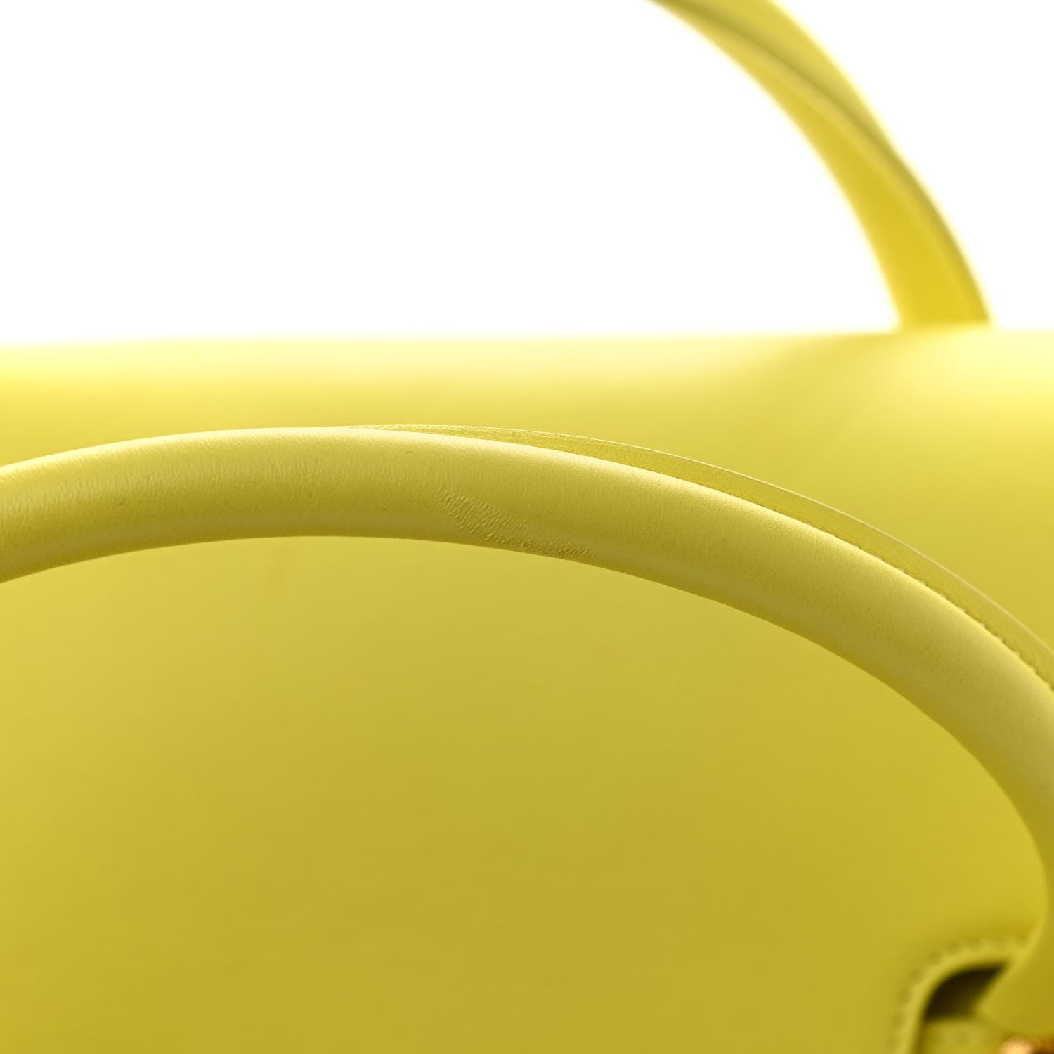 Versace Vitello Calfskin Large Signature Tote Yellow 10 of 12