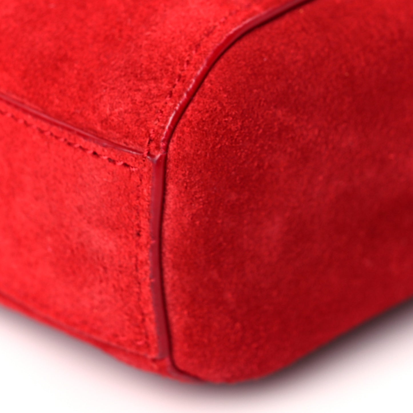 Smooth Calfskin Suede Medium Reversible Monogram Kate Satchel New Red