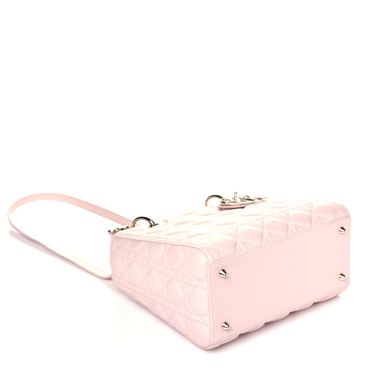 Lambskin Cannage Medium Lady Dior Light Pink