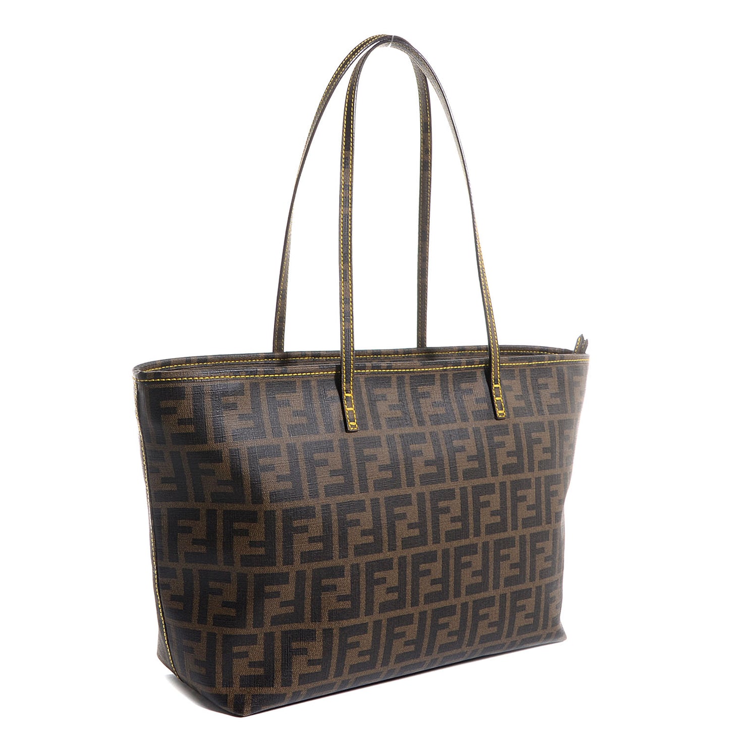 Zucca Spalmati Small Roll Tote Tobacco Giallo