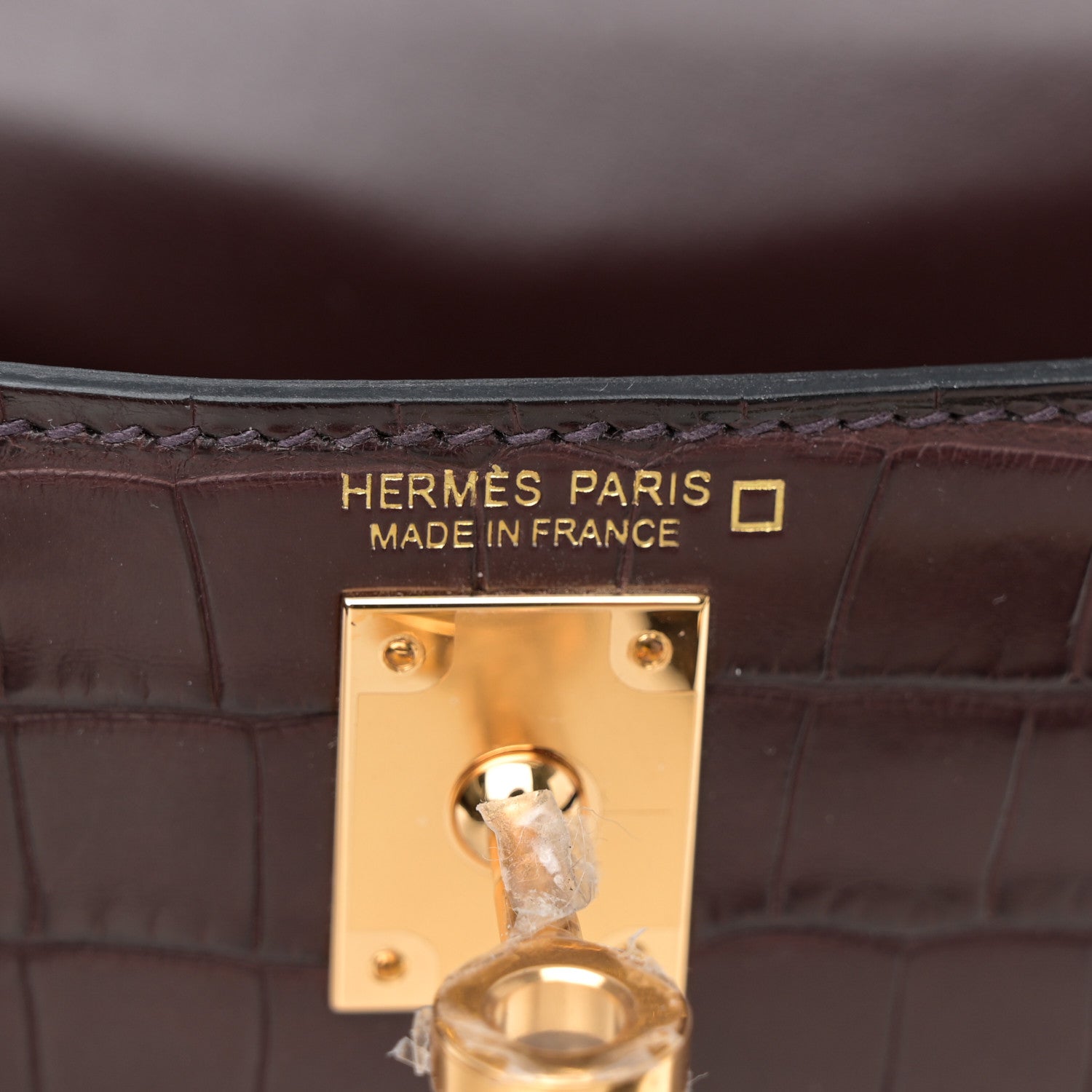 Hermes Matte Alligator Mini Kelly Sellier 20 Havane 6 of 11